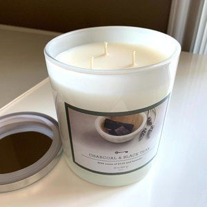 3 Wick Candle Threshold Charcoal and Black Teak